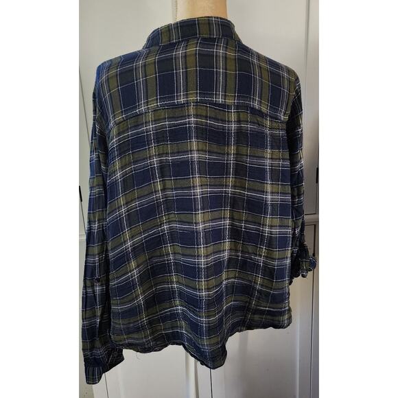 Westport Blue Green Button Up Plaid Plus Size Shirt 2X - Picture 4 of 8